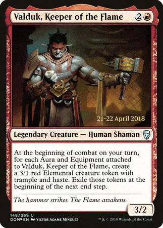 Valduk, Keeper of the Flame [Dominaria Promos]