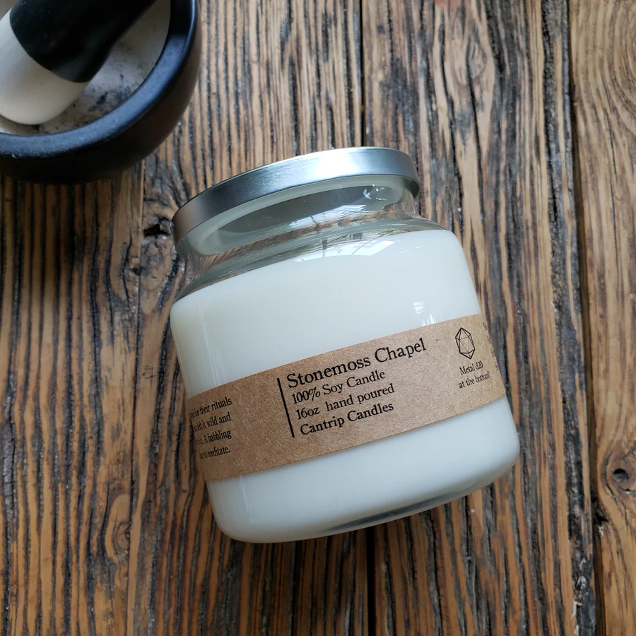 Cantrip Candles: Stonemoss Chapel (16 oz.)