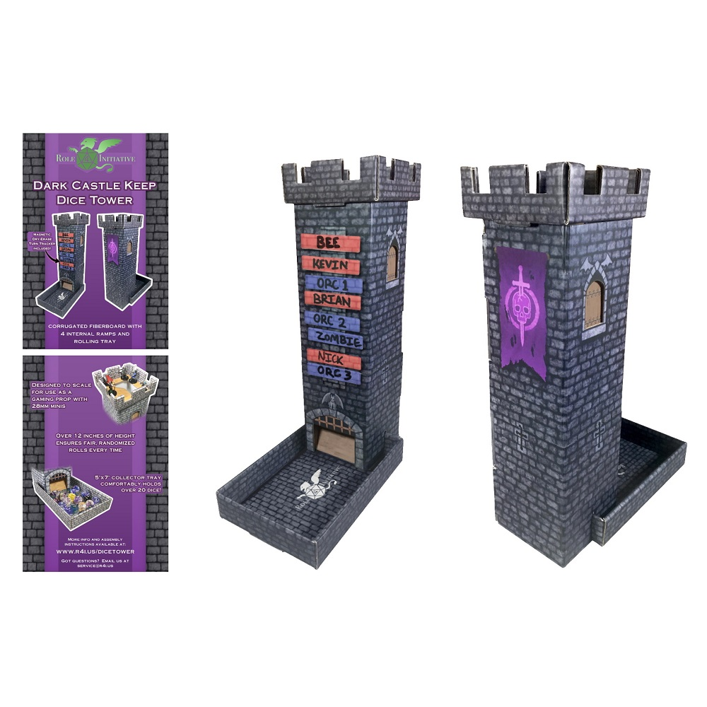Dark Castle Dice Tower w/Magnetic Turn Tracker