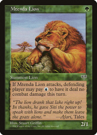 Mtenda Lion [Mirage]