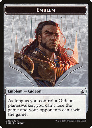 Emblem - Gideon of the Trials [Amonkhet Tokens]