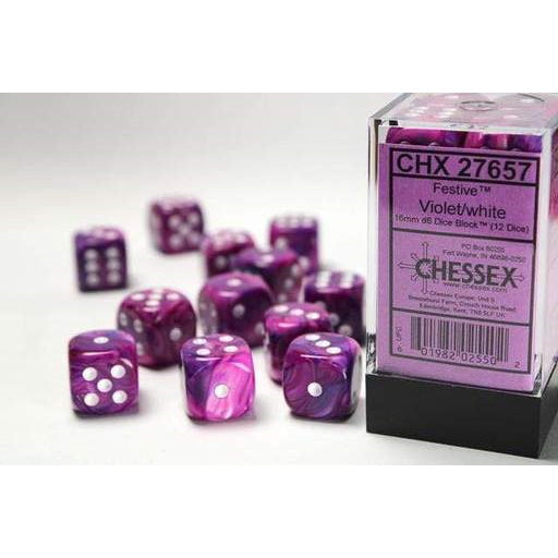 12D6 Set (16mm): Festive Violet/White (CHX27657)