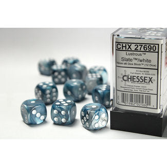 12D6 Set (16mm): Lustrous Slate/White (CHX27690)