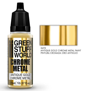 Green Stuff World Paint: Antique Gold Chrome Metal