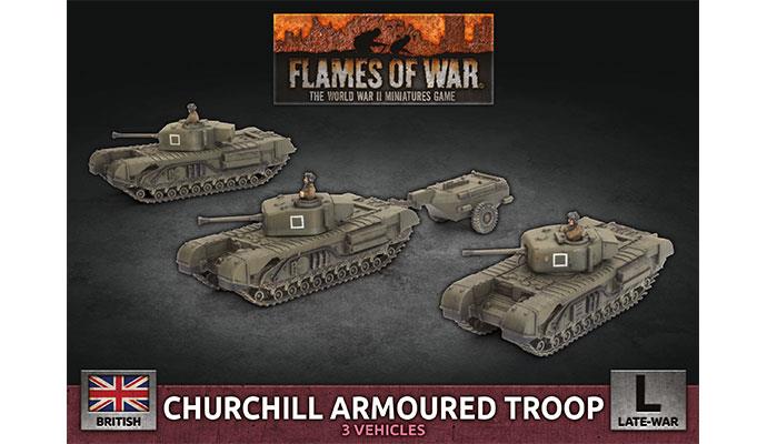 Flames of War 3rd Ed Churchill Armoured Troop Late War