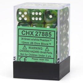 36D6 Set (12mm): Phantom Green withWhite (CHX27885)