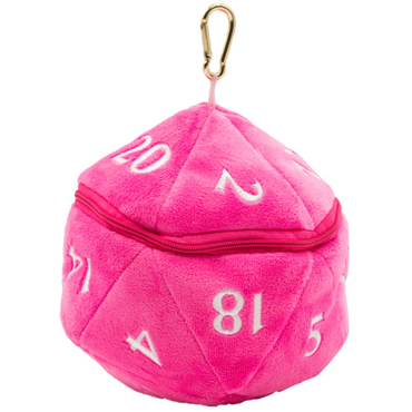 Ultra PRO: Plush D20 Dice Bag - Hot Pink