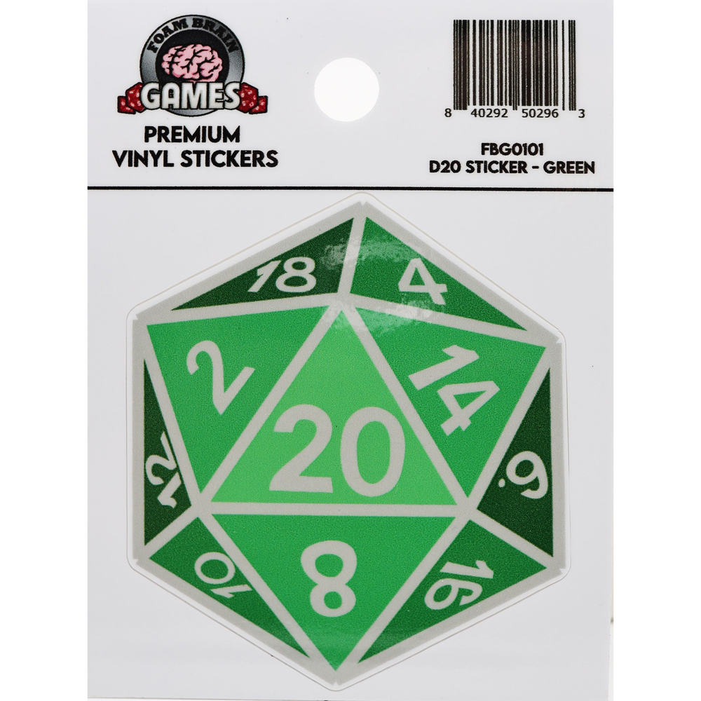D20 Sticker: Green