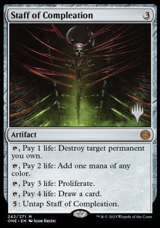Staff of Compleation (Promo Pack) [Phyrexia: All Will Be One Promos]