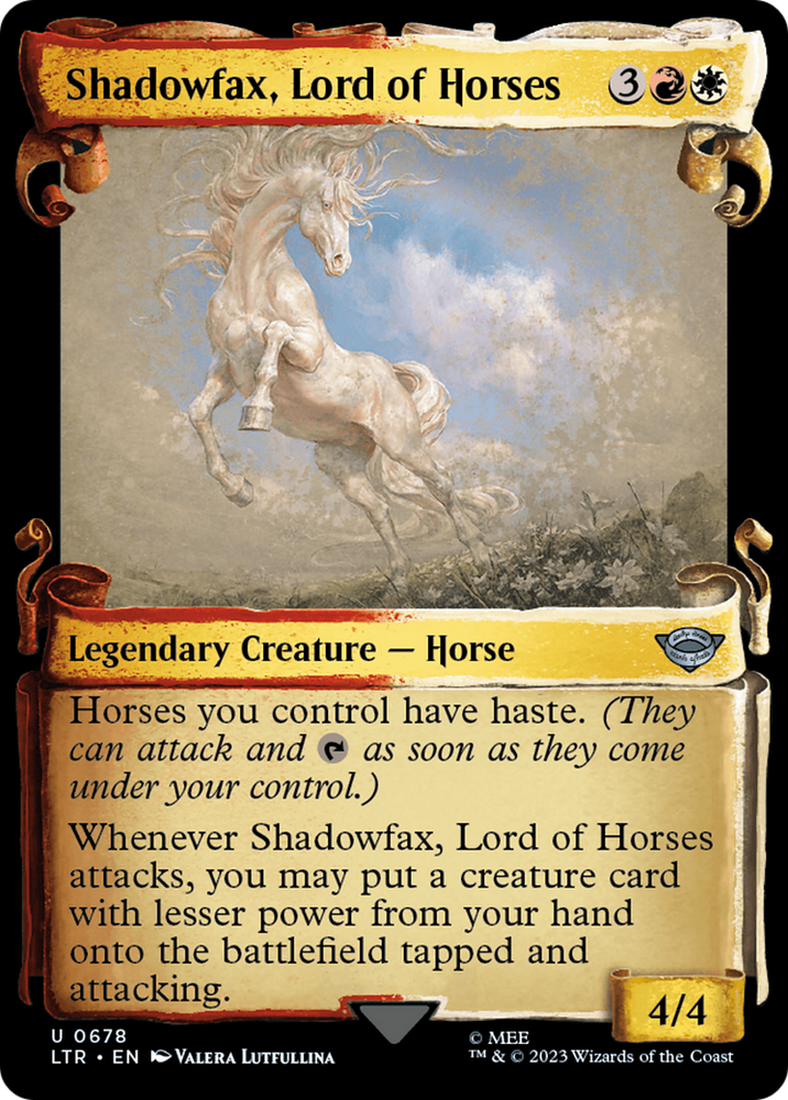 Shadowfax, Lord of Horses [The Lord of the Rings: Tales of Middle-Earth Showcase Scrolls]