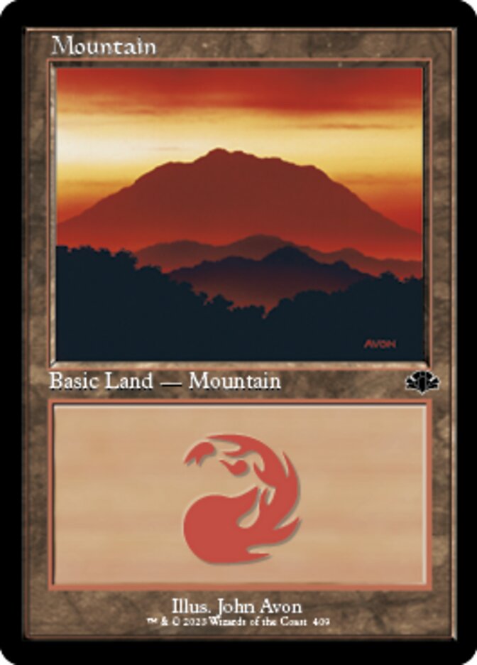 Mountain (409) (Retro) [Dominaria Remastered]
