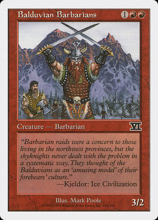 Balduvian Barbarians [Classic Sixth Edition]