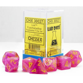 RPG Dice: Leaf Fuschia/Yellow (CHX30027)