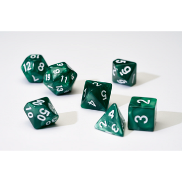 Pearl Green 7 Die Dice Set