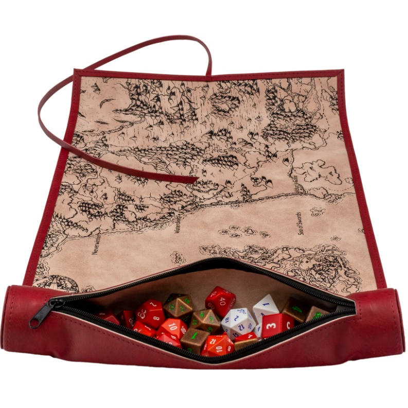 The D&D Dice Scroll Map -Sword Coast