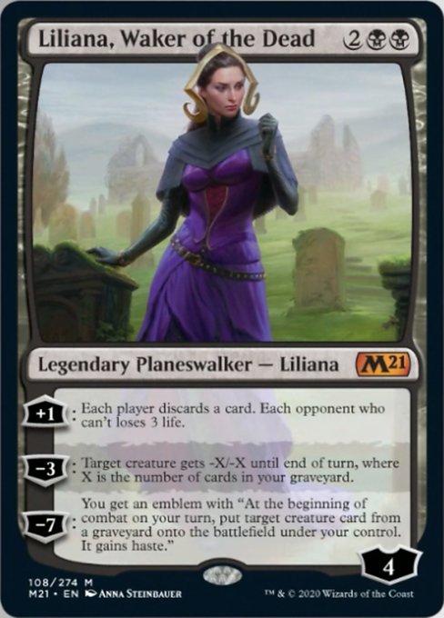 Liliana, Waker of the Dead [Core Set 2021]