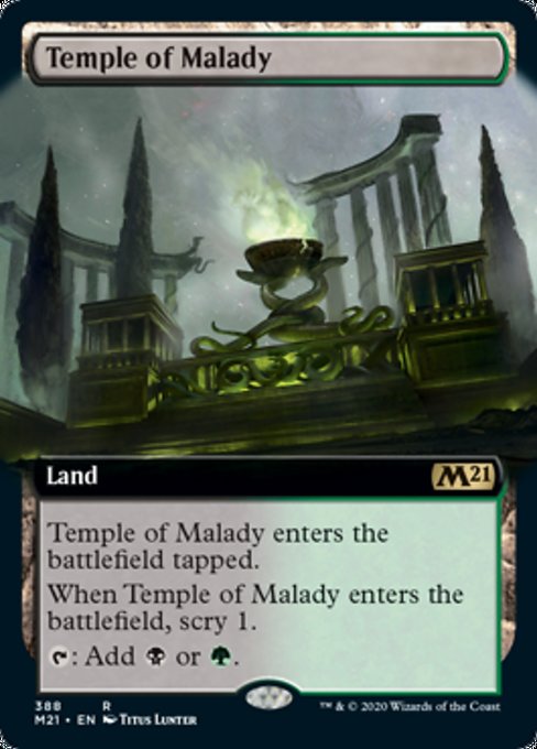 Temple of Malady (Extended Art) [Core Set 2021]