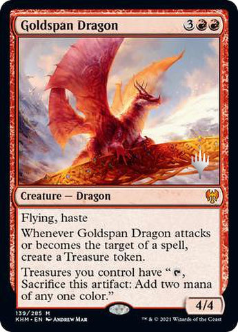 Goldspan Dragon [Kaldheim Promo Pack]
