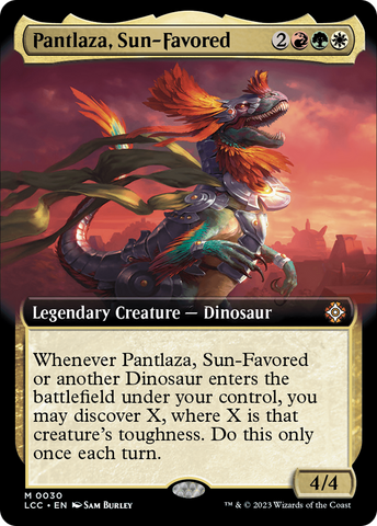 Pantlaza, Sun-Favored (Extended Art) [The Lost Caverns of Ixalan Commander]