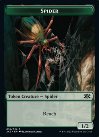 Spider // Soldier Double-sided Token [Double Masters 2022 Tokens]