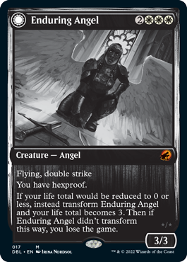 Enduring Angel // Angelic Enforcer [Innistrad: Double Feature]