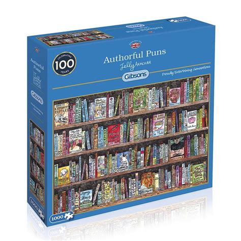 Gibsons Puzzles (1000 Pieces): Authorful Puns