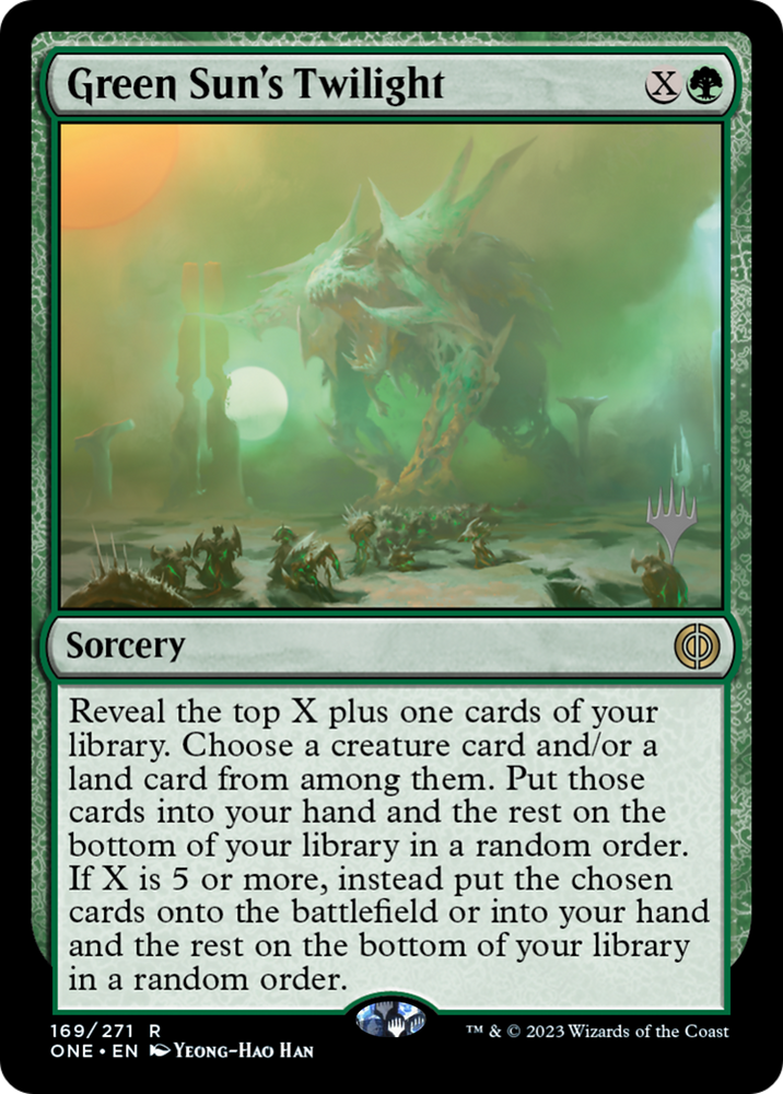 Green Sun's Twilight (Promo Pack) [Phyrexia: All Will Be One Promos]