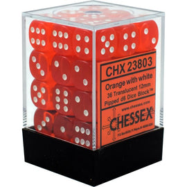 36D6 Set (12mm): Translucent Orange/White (CHX23803)
