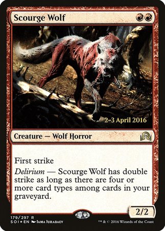 Scourge Wolf [Shadows over Innistrad Promos]
