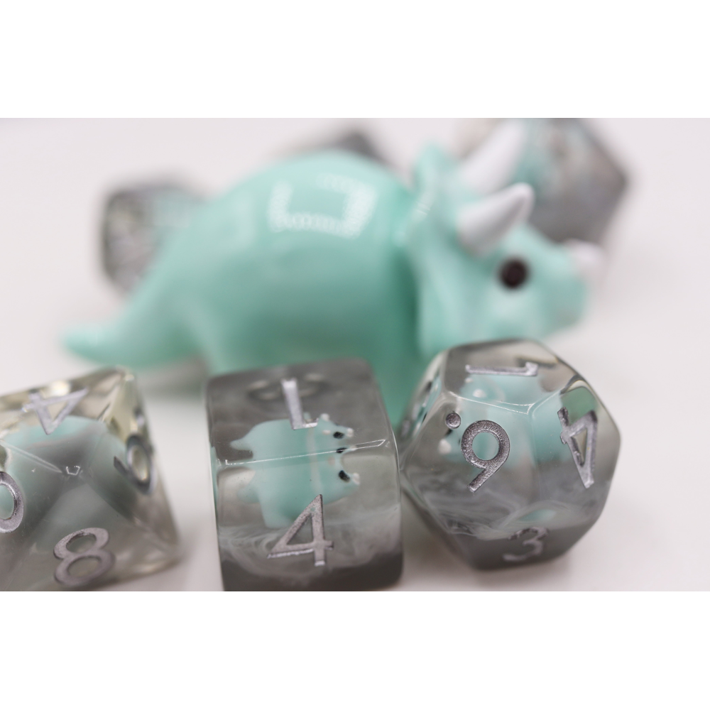 Triceratops RPG Dice Set