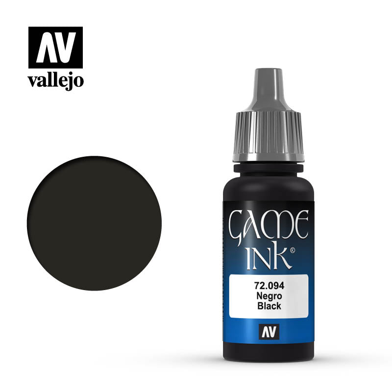 Vallejo: Game Ink - Black (17mL) (72.094)