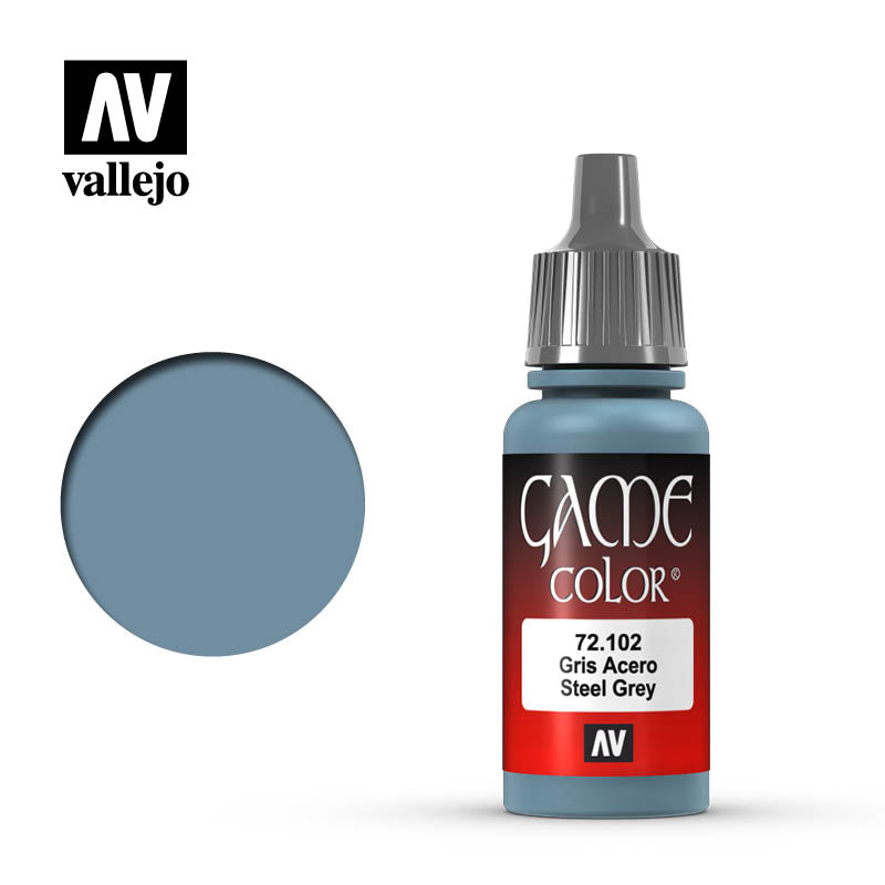 Vallejo: Game Color - Steel Grey (17mL) (72.102)