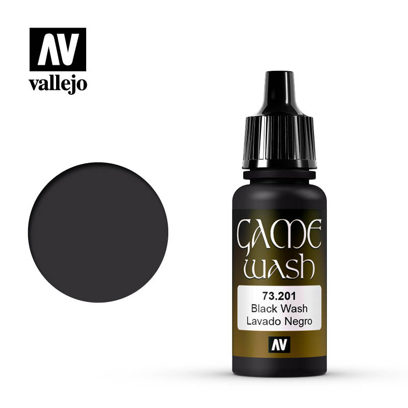 Vallejo: Game Wash - Black Shade (17mL) (73.201)
