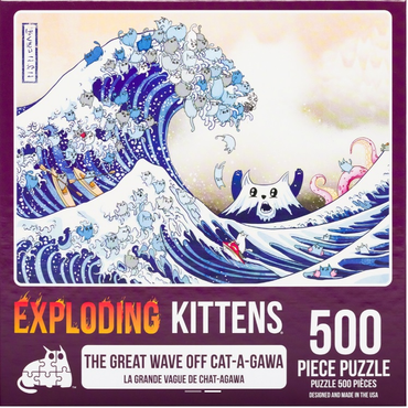 Puzzles: Great Wave Off Cat-A-Gawa (500 Pieces)
