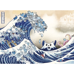 Puzzles: Great Wave Off Cat-A-Gawa (500 Pieces)