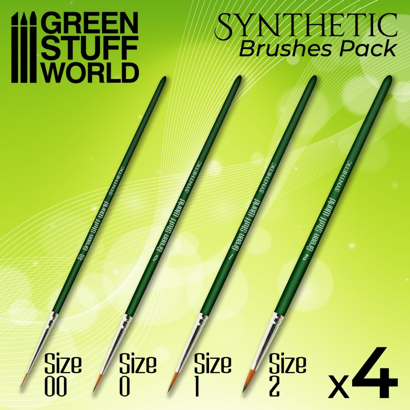 GSW: Brushes - GREEN SERIES Synthetic Brush Set