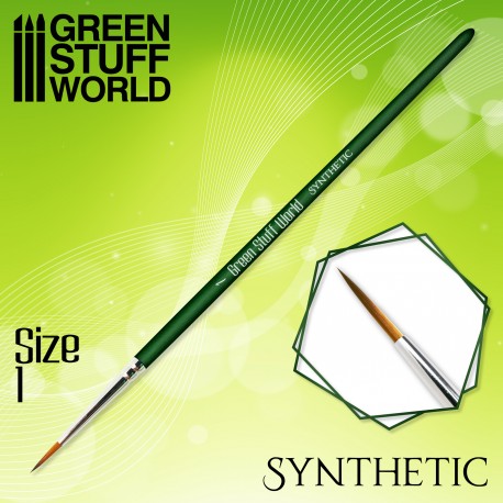 GSW: Brushes - GREEN SERIES Synthetic (Size 1)