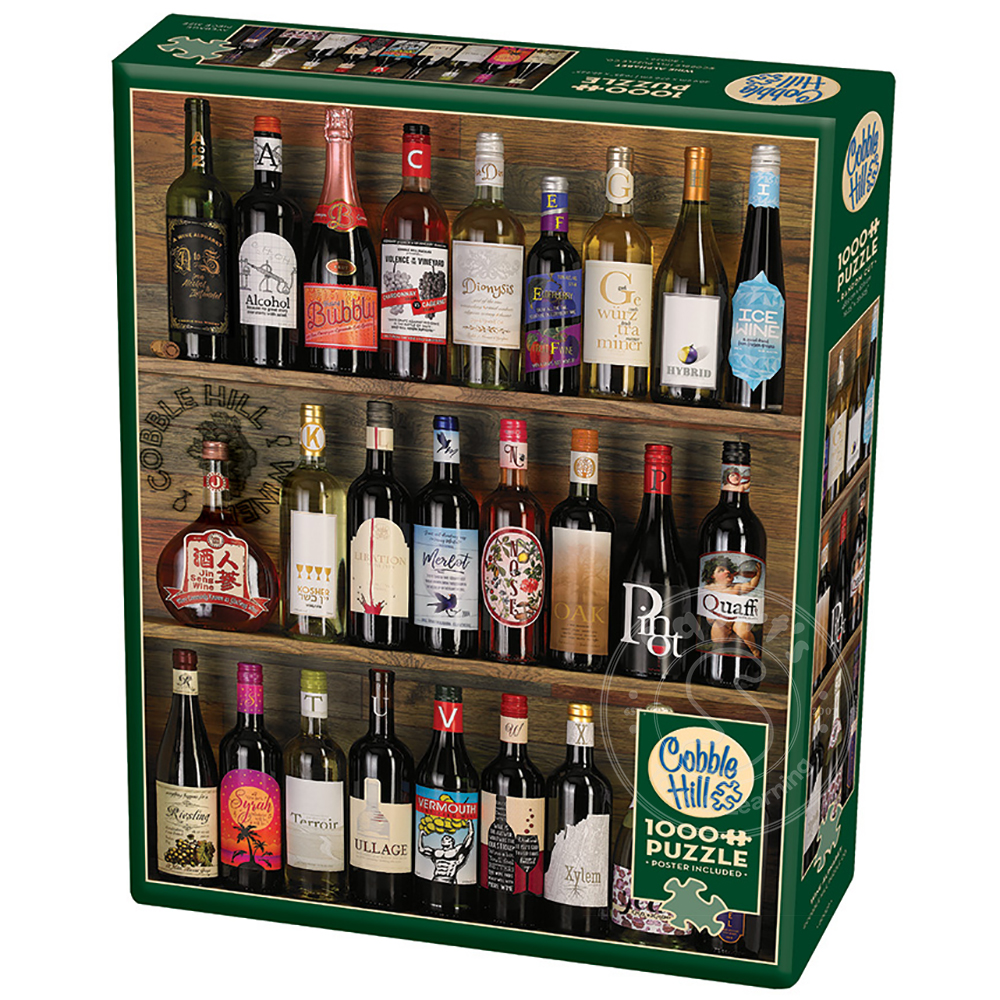 Cobble Hill Puzzles (1000 Pieces): Wine Alphabet