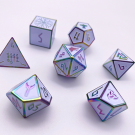Ice Storm - Norse Themed Metal Dice Set