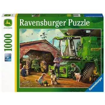 Puzzle: Ravensburger - 1000 Pieces: John Deer Then and Now