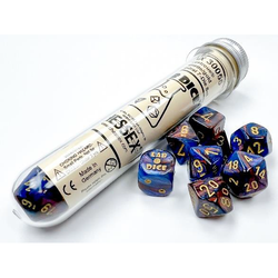 RPG Dice: Lustrous Azurite/Gold (CHX30055)