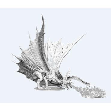 Dungeons & Dragons Miniatures: Icons of the Realms - Adult Gold Dragon Unpainted