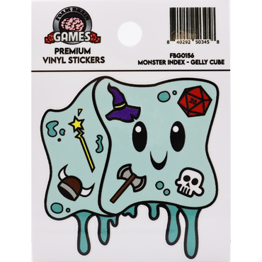Foam Brain Stickers: Monster Index - Gelly Cube