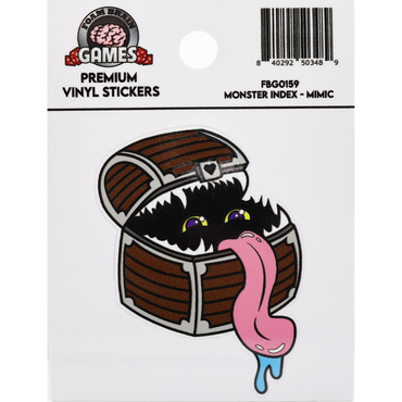 Foam Brain Stickers: Monster Index - Mimic