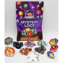 Foam Brain: Mystery Loot - Mini Metal RPG Set + Enamel Pin
