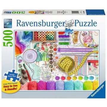 Puzzle: Ravensburger - 500 Pieces: Needlework Station