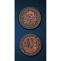 Legendary Metal Coins: Pirate Coin Set