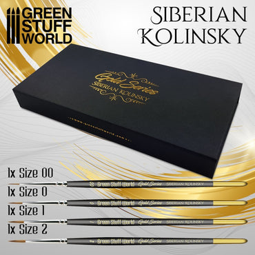 Green Stuff World: GOLD SERIES Siberian Kolinsky Brush Set