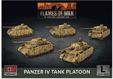 Flames of War 3rd Ed German: Panzer IV Tank Platoon Late War