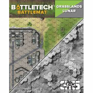 Battletech Battle Mat: Lunar / Grasslands B